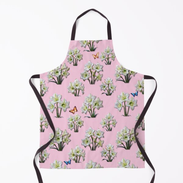 Item preview, White Amaryllis Flower Seamless Pattern designed and sold by Petalandfur.