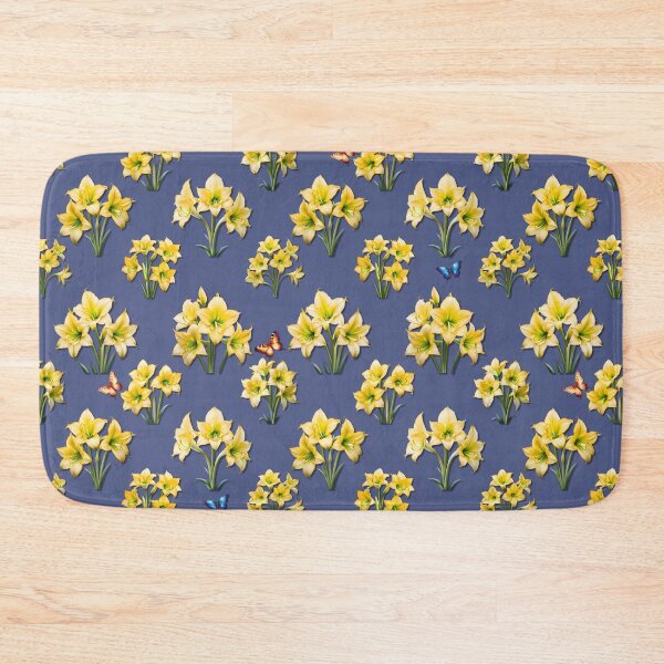Item preview, Yellow Amaryllis Flower Seamless Pattern designed and sold by Petalandfur.