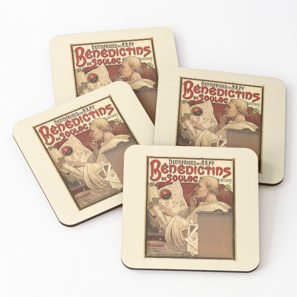 Item preview, Benedictins de Soulac, by Alphonse Mucha. HIGH DEFINITION designed and sold by MINDTHECHERRY.