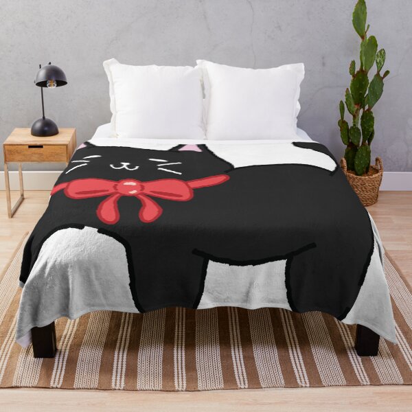 Item preview, Cute Black Cat with Bow designed and sold by karyzasart.