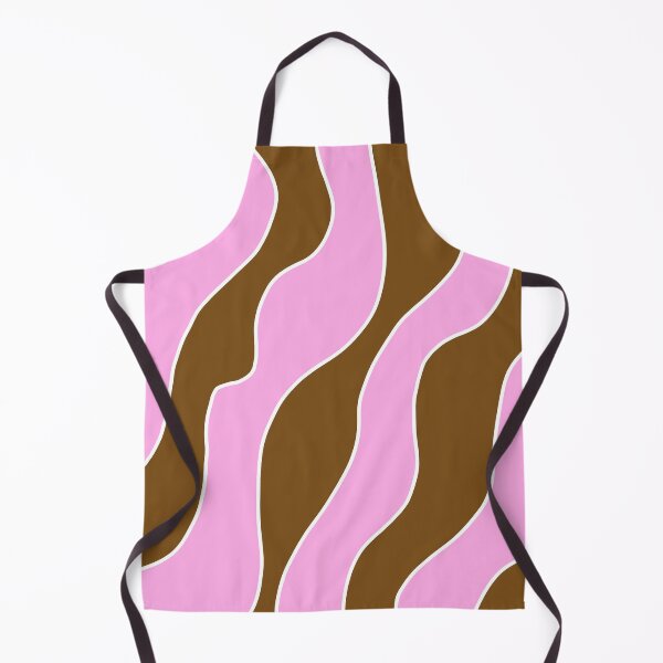 Item preview, cuadro de líneas irregulares color café y rosa designed and sold by ArtKar.