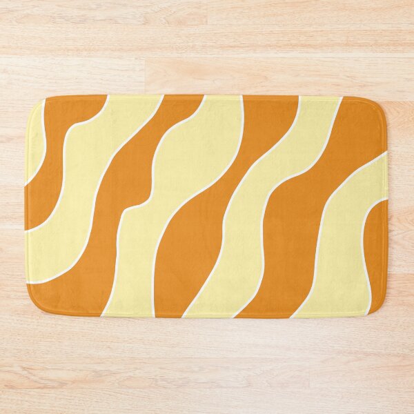 Item preview, cuadro de líneas irregulares color naranja y amarillo designed and sold by ArtKar.
