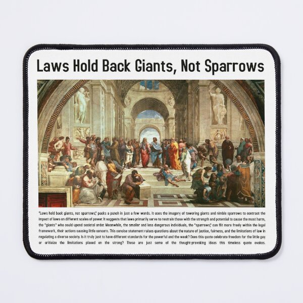 Item preview, Laws hold back giants, not sparrows designed and sold by -DEEWOLF-.