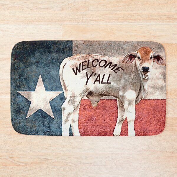 Item preview, Cute calf welcomes you to Texas designed and sold by noblephoto.