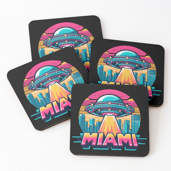 Item preview, Miami UFO | Funny Aliens in Miami  designed and sold by DynastyArt.