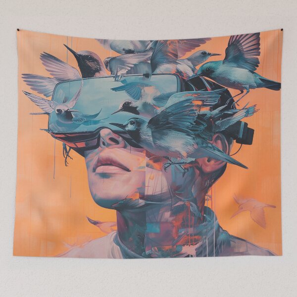 Item preview, Avian Symphony: Man and the Digital Flight designed and sold by MellowMeadows.