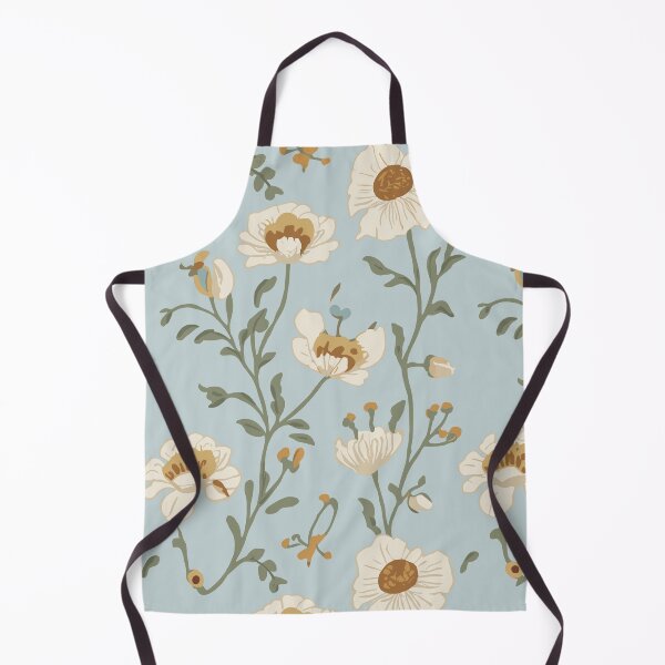 Item preview, Delicate Retro Floral Pattern in Pale Blue designed and sold by SamJanner.