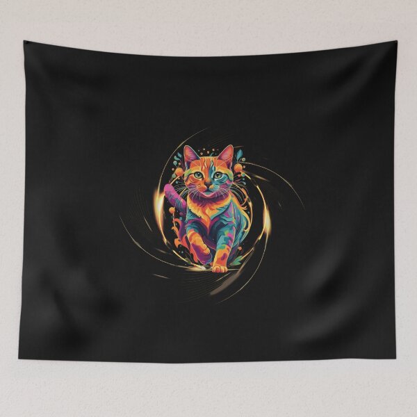 Item preview, kitten running to play designed and sold by Moris-shop.