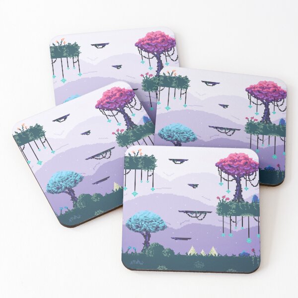 Item preview, Pixel game scene magic forest designed and sold by Blueberry Shake.