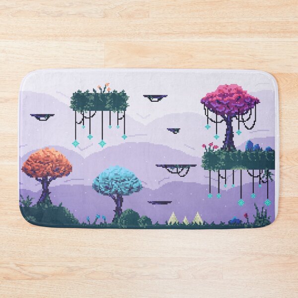 Item preview, Pixel game scene magic forest designed and sold by Blueberry Shake.
