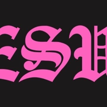 Artwork thumbnail, Jesus in Pink old english text by Guided by Light Art