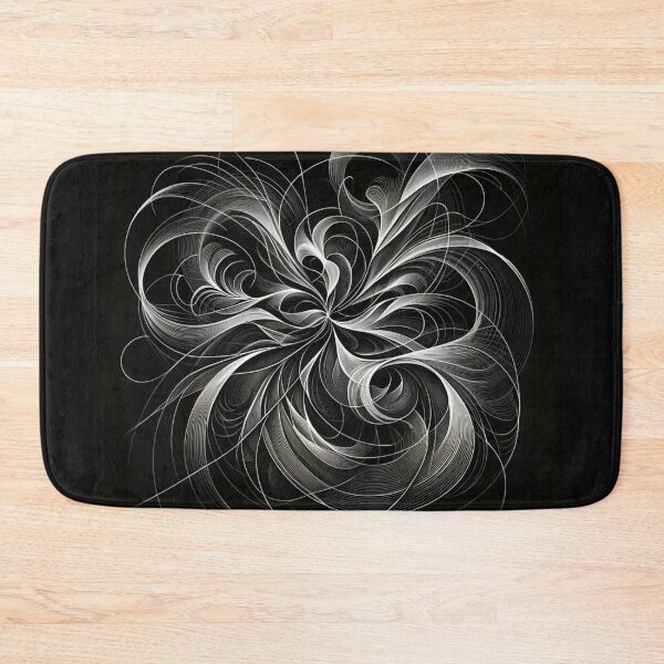 Item preview, Swirling Elegance: Black and White Artwork designed and sold by YolyArtdesign.