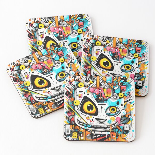 Item preview, Graffiti & Inspirations: Cat Graffiti Geometric designed and sold by Toms Tee.