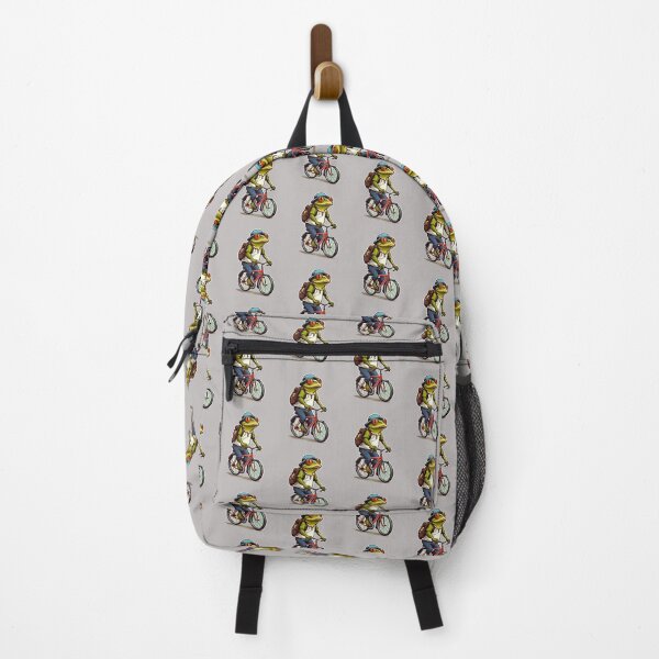 Item preview, Frog with vintage style riding a bike, funny amphibian designed and sold by davidbomel-Art.