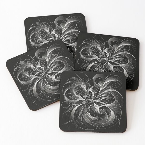 Item preview, Swirling Elegance: Black and White Artwork designed and sold by YolyArtdesign.