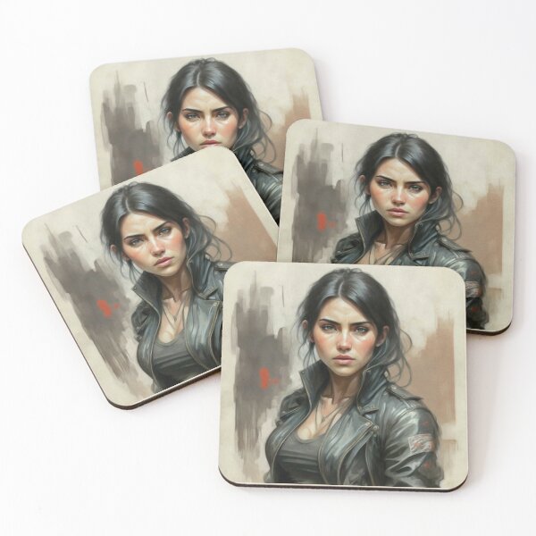 Item preview, Beautiful Black Haired Girl designed and sold by ArtCraftLab.