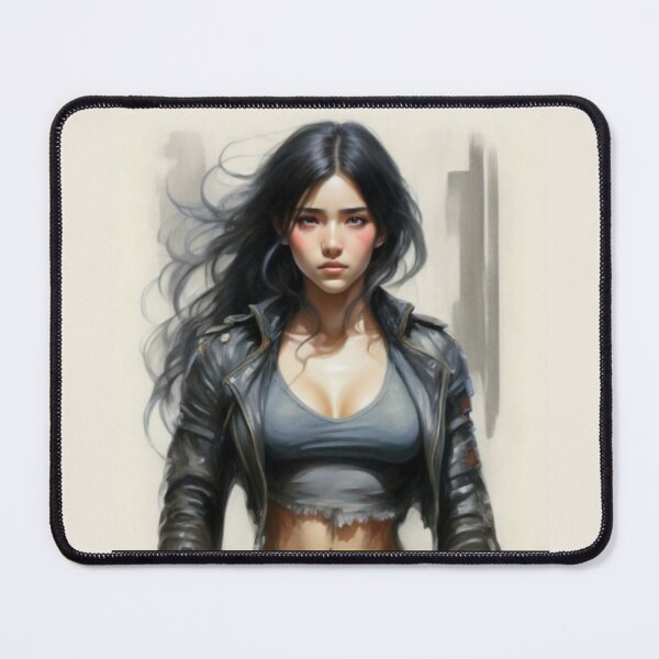 Item preview, Beautiful Black Haired Girl designed and sold by ArtCraftLab.