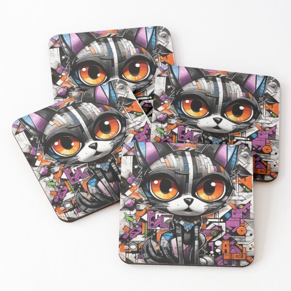 Item preview, Graffiti & Inspirations: Cat Graffiti Geometric designed and sold by Toms Tee.