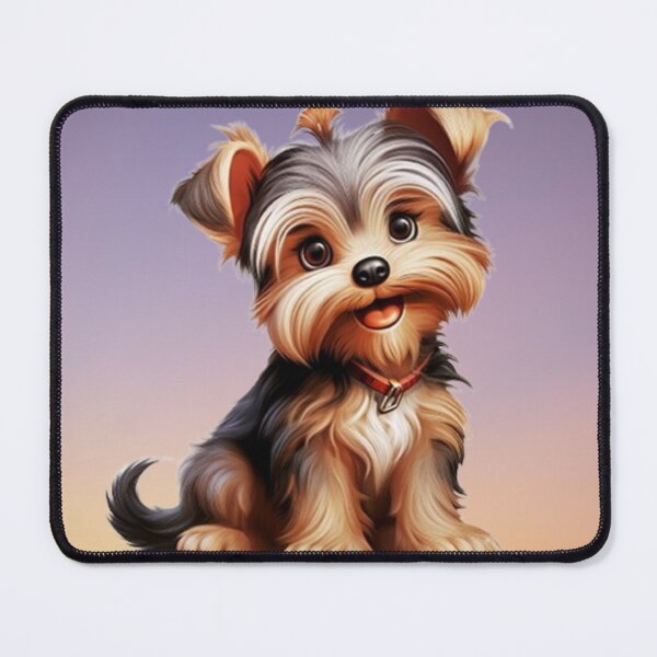 Item preview, Cute Yorkshire Terrier puppy dog in sitting position designed and sold by JaroDesign2023.