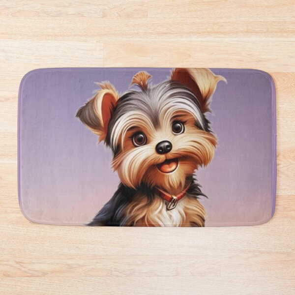 Item preview, Cute Yorkshire Terrier puppy dog in sitting position designed and sold by JaroDesign2023.