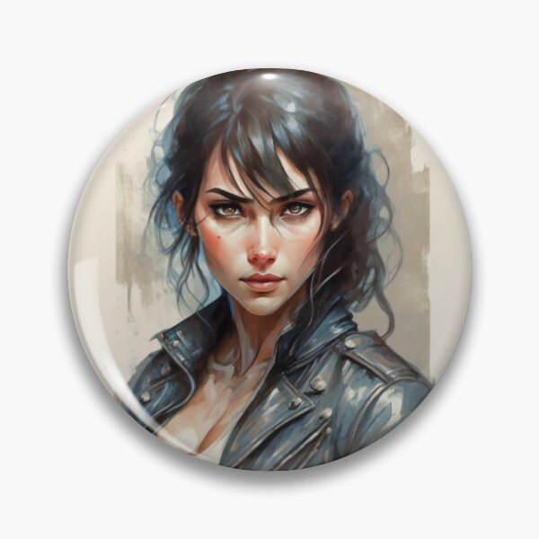 Item preview, Beautiful Black Haired Girl designed and sold by ArtCraftLab.