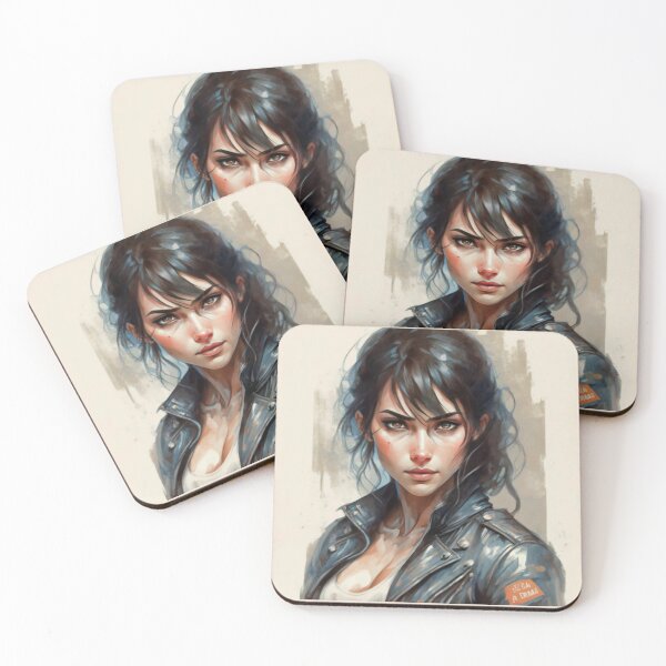 Item preview, Beautiful Black Haired Girl designed and sold by ArtCraftLab.