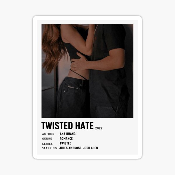 Twisted Hate by Ana Huang Poster Digital Download, Poster, Wall Art, Books,  Booktok, Book Lovers, Josh and Jules, Decal, Twisted Book 