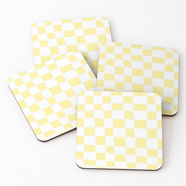 Item preview, cuadrados irregulares en blanco y amarillo designed and sold by ArtKar.