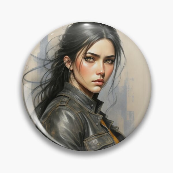 Item preview, Beautiful Black Haired Girl designed and sold by ArtCraftLab.