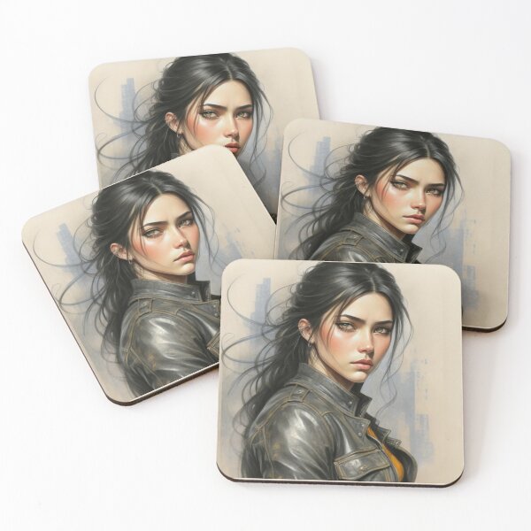 Item preview, Beautiful Black Haired Girl designed and sold by ArtCraftLab.