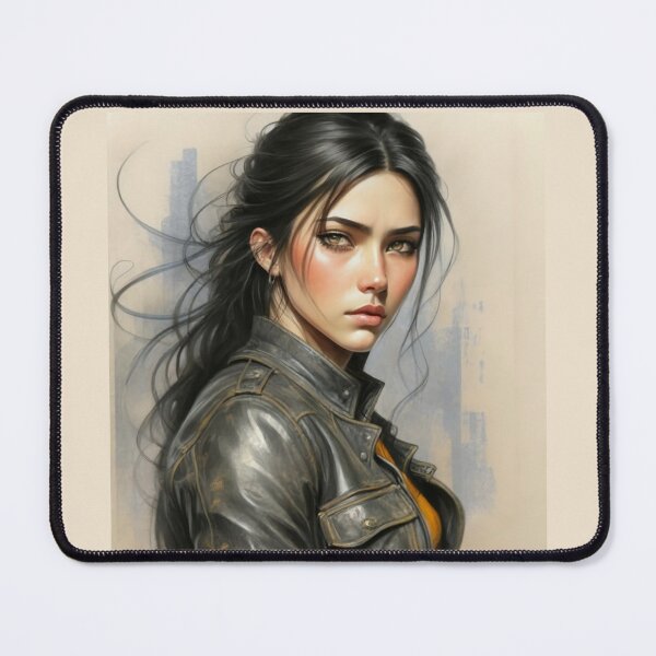 Item preview, Beautiful Black Haired Girl designed and sold by ArtCraftLab.