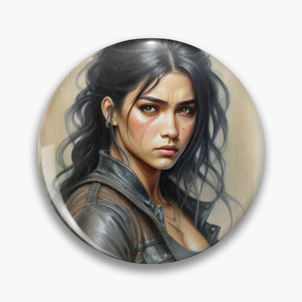 Item preview, Beautiful Black Haired Girl designed and sold by ArtCraftLab.