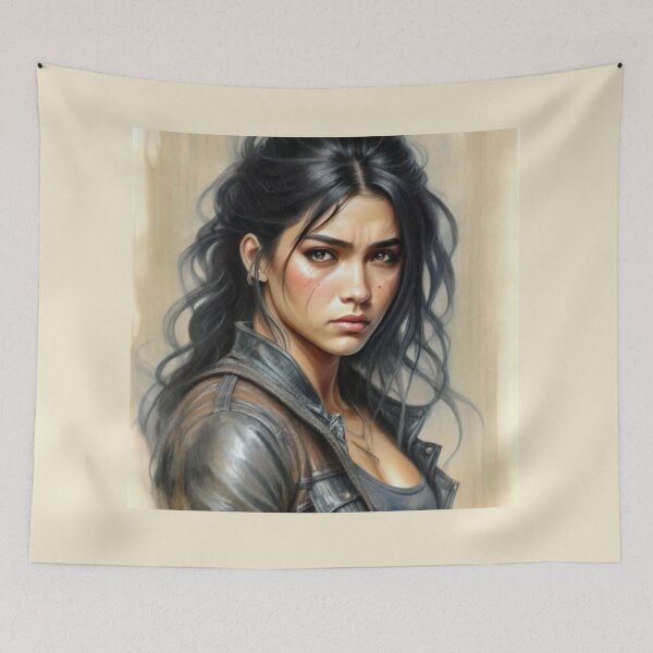 Item preview, Beautiful Black Haired Girl designed and sold by ArtCraftLab.