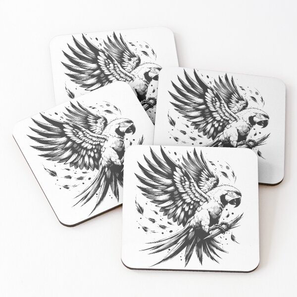 Item preview, Realistic parrot illustration / parrot flying designed and sold by Kr1tos.