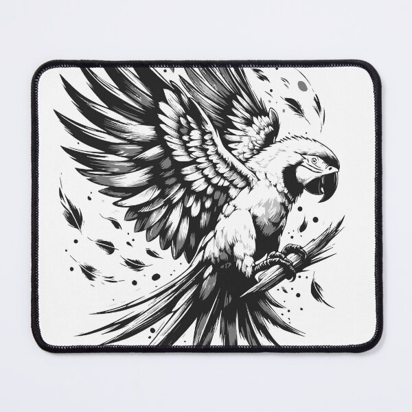 Item preview, Realistic parrot illustration / parrot flying designed and sold by Kr1tos.