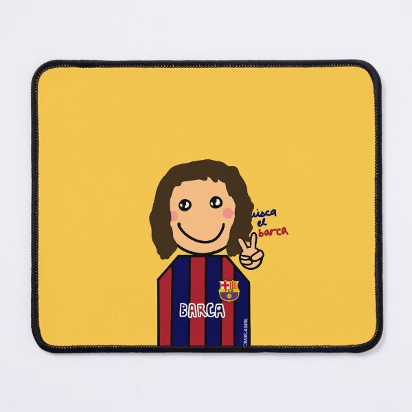 Item preview, Football soccer fcbarcelona girl cartoon doodle designed and sold by artistbarcagirl.