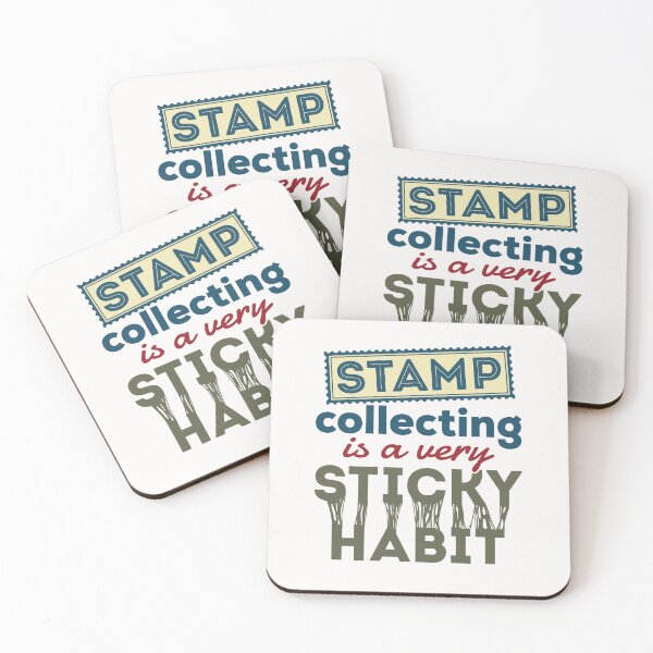 Item preview, Stamp Collecting Is a Very Stick Habit Postage Stamp Collection designed and sold by jaygo.