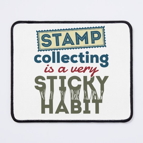 Item preview, Stamp Collecting Is a Very Stick Habit Postage Stamp Collection designed and sold by jaygo.