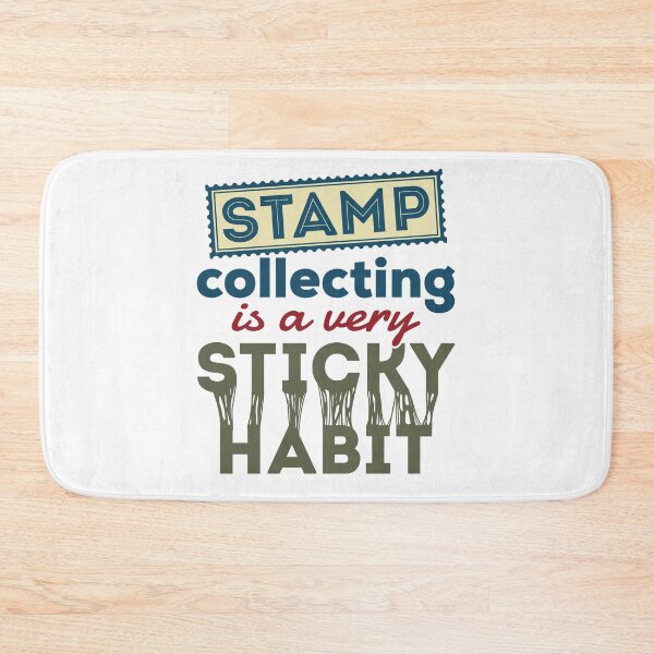 Item preview, Stamp Collecting Is a Very Stick Habit Postage Stamp Collection designed and sold by jaygo.