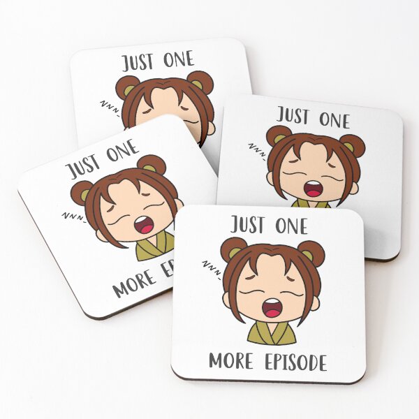 Item preview, Just one more episode meme sticker brown designed and sold by My Favorite Store.