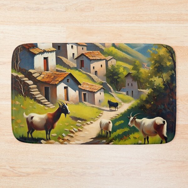 Item preview, Bucolic Harmony: A Mountain Hamlet designed and sold by AJSRPrints.
