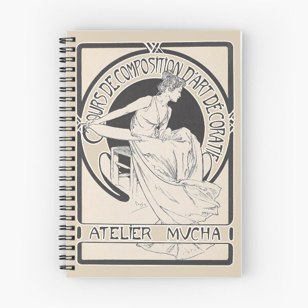 Item preview, Atelier Mucha, Original Program cover (1897), by Alphonse Mucha. HIGH DEFINITION designed and sold by MINDTHECHERRY.