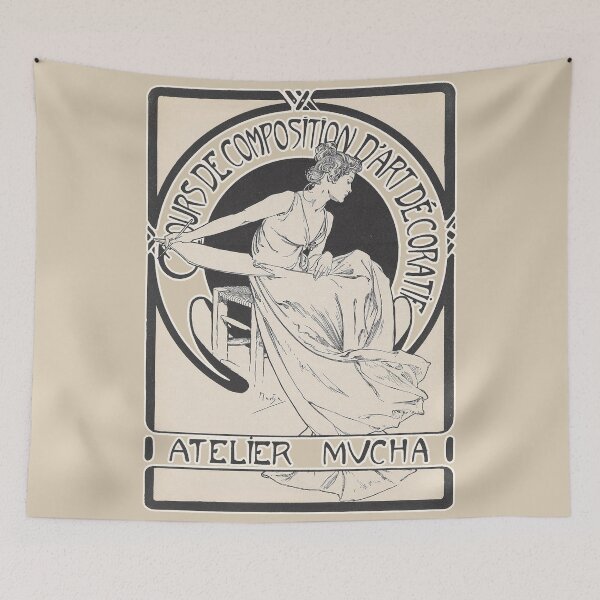 Item preview, Atelier Mucha, Original Program cover (1897), by Alphonse Mucha. HIGH DEFINITION designed and sold by MINDTHECHERRY.