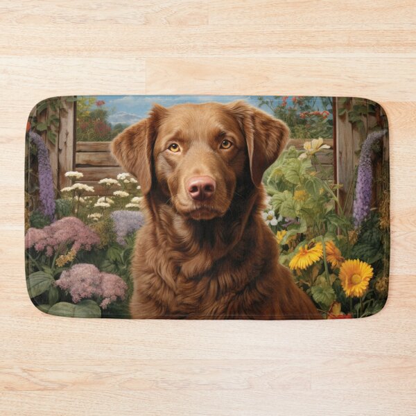 Item preview, Chesapeake Bay Retriever Dog Painting in Vintage Retro Style designed and sold by retriever-dogs.