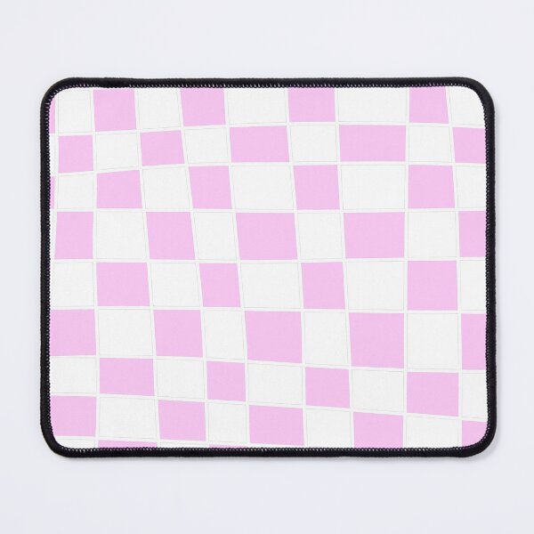 Item preview, estampado de cuadrados irregulares en blanco y rosa designed and sold by ArtKar.