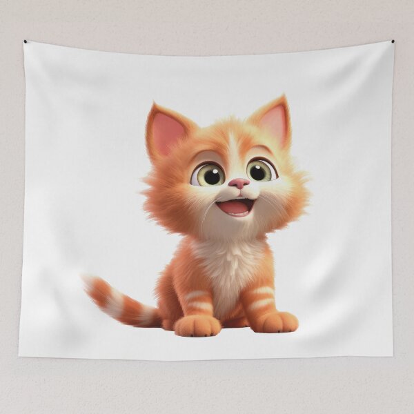 Item preview, Charming Kitten - Tiny Cat - Cute Animal Art for Kids designed and sold by lematworks.