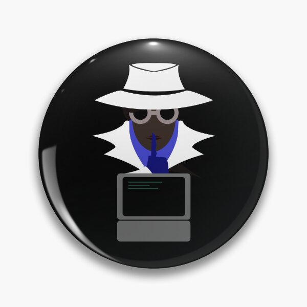 Item preview, Lady White Shush (Afro W/Computer): A Cybersecurity Design designed and sold by McNerdic.
