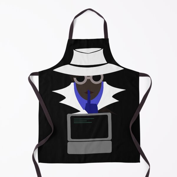 Item preview, Lady White Shush (Afro W/Computer): A Cybersecurity Design designed and sold by McNerdic.