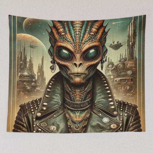 Item preview, Futuristic Steampunk Alien designed and sold by glowarya.