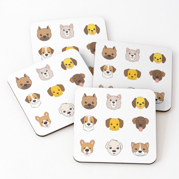 Item preview, Cute happy puppy faces designed and sold by huape.